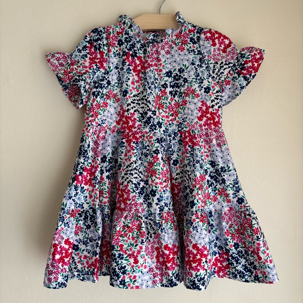 NWT Janie & Jack Floral Ruffle Cuff Dress
